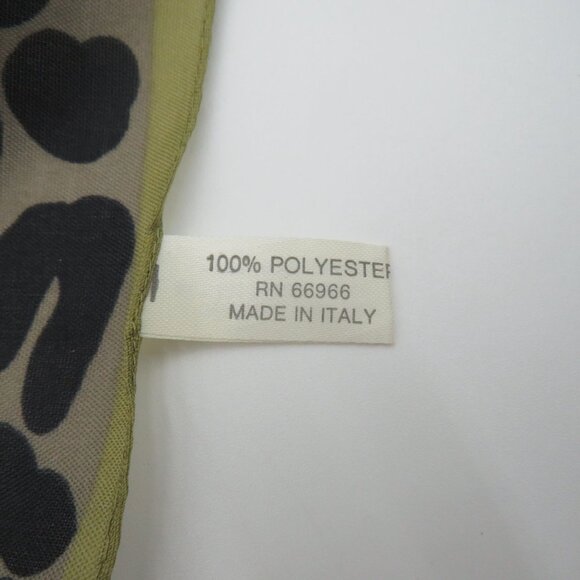 African Safari Animal Print Scarf Polyester 30" Square Hemmed Made In Italy - Picture 6 of 8